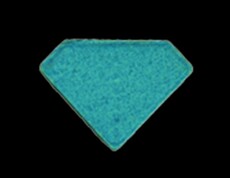 Rückseite einer blauen Punisher Ecstasy-Tablette