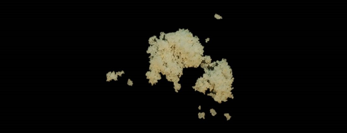 Dieses Bild zeigt eine weiße kristalline Substanz.